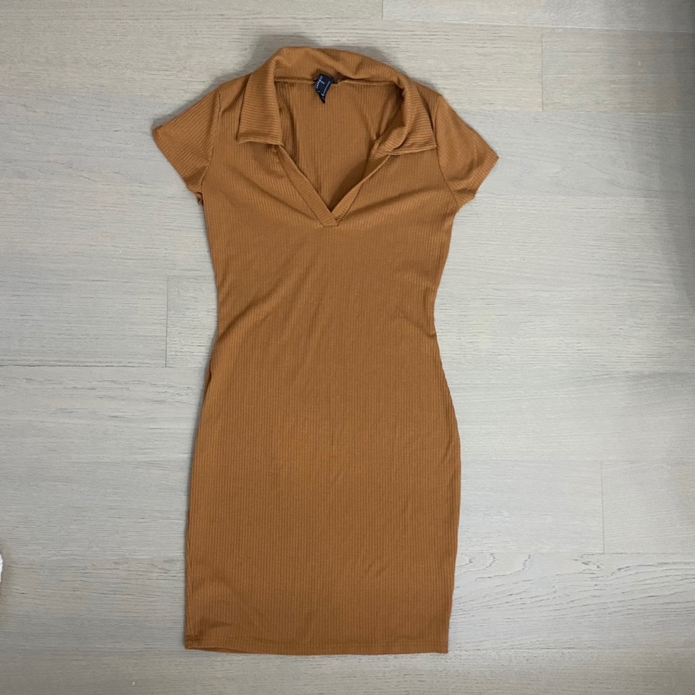Mustard Body Con Dress